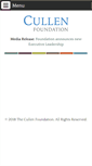 Mobile Screenshot of cullenfdn.org